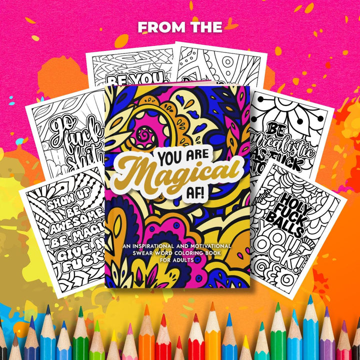 You Are a Fucking Delight | Adult Coloring Page