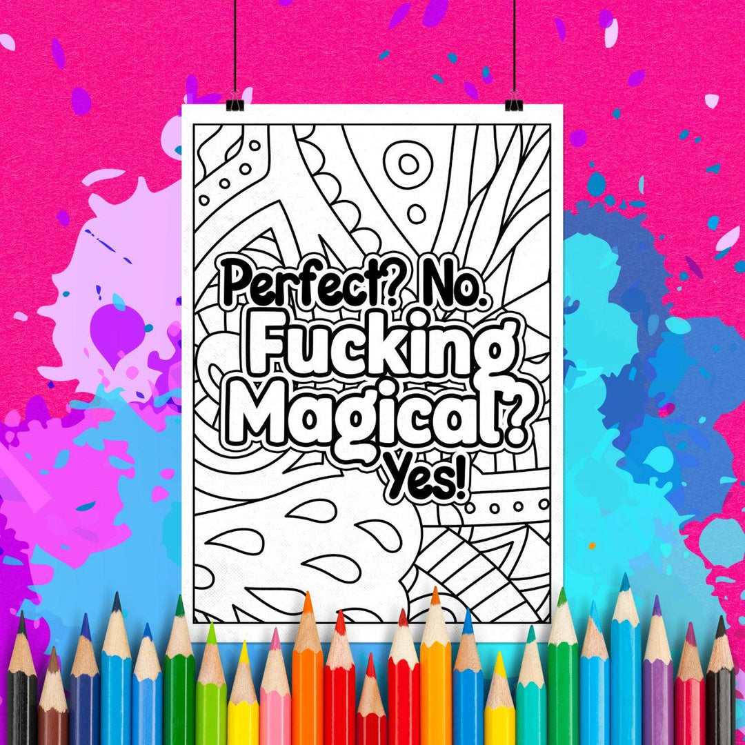 Fucking Magical? Yes! | Adult Coloring Page