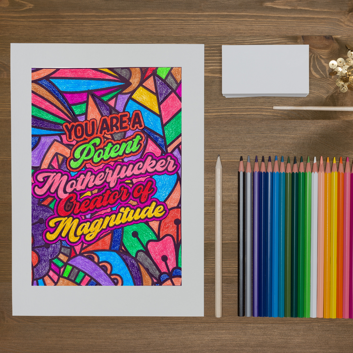 You Are Magical AF: Inspirational and Motivational Swear Words Coloring Book for Adults